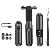 F7 BT5.0 Écouteurs True Wirelessly Stereo Headset Sport In-ear Headphone Mini Fan