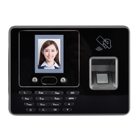 Facial & Password & Fingerprint Attendance Machine Large Capacity No Need Software 2.8 Inch LCD 4*4 Keyboard Golden Plug EU