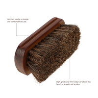 Facial Brush cheveux Barbe Brush Natural Horse Men Moustache Poils Blaireau manche en bois