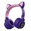 Faddish Student Oreilles de chat mignon Casque monté sur la tête sans fil Cartoon BT Jeu casque rechargeable