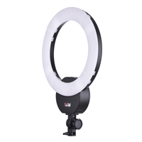 FalconEyes FLC-55 Lampe fluorescente vidéo à anneau de 16 pouces 55W 5600K Lampe à portrait studio avec éclairage blanc + 2m / 6.6ft Lampe à photocomposer avec vis de 1/4 "+ Clip réglable de support de téléphone Andoer avec trou de vis 1/4&qu
