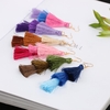 Fashion Retro Bohemia Trois couches de couleur Long Frange Dangle Hook Boucles d