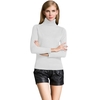 Fashion Winter Women Sweater Tricots manches longues à manches de tortue