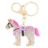 Fashional bijoux creux Shinning strass cheval Aureate pendentif porte-clefs/Key Chain