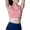 Femme sport soutien-gorge push-up antichoc séchage rapide rembourré haut court épissage débardeur sous-vêtement Yoga entraînement Fitness course