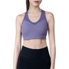 Femme sport soutien-gorge push-up antichoc séchage rapide rembourré haut court épissage débardeur sous-vêtement Yoga entraînement Fitness course
