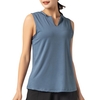 Femmes à séchage rapide Sport Top Gilet sans manches Yoga Running Workout Jogger Débardeurs