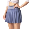 Femmes 2-en-1 Sport jupe Shorts doublure Pocekt séchage rapide respirant course Yoga Gym Sportswear