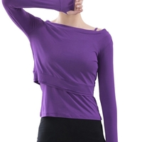 Femmes 2 Pièces Crop Tops Ensemble Camisole Doux Modal Bretelles Spaghetti Trous Pour Le Pouce À Manches Longues Yoga Danse Running Sweat-shirt Solide Tops