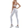 Femmes 2 pièces tenues sans manches soutiens-gorge de sport taille haute push up leggings de yoga sans couture