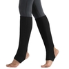 Femmes Bas Talon Ouvert Genou Haute Jambières Tricot Côtelé pour Yoga Ballet Danse Se Détendre