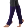 Femmes Bas Talon Ouvert Genou Haute Jambières Tricot Côtelé pour Yoga Ballet Danse Se Détendre