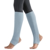 Femmes Bas Talon Ouvert Genou Haute Jambières Tricot Côtelé pour Yoga Ballet Danse Se Détendre
