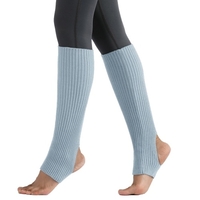 Femmes Bas Talon Ouvert Genou Haute Jambières Tricot Côtelé pour Yoga Ballet Danse Se Détendre