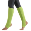 Femmes Bas Talon Ouvert Genou Haute Jambières Tricot Côtelé pour Yoga Ballet Danse Se Détendre