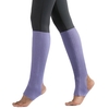 Femmes Bas Talon Ouvert Genou Haute Jambières Tricot Côtelé pour Yoga Ballet Danse Se Détendre