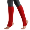Femmes Bas Talon Ouvert Genou Haute Jambières Tricot Côtelé pour Yoga Ballet Danse Se Détendre