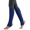 Femmes Bas Talon Ouvert Genou Haute Jambières Tricot Côtelé pour Yoga Ballet Danse Se Détendre
