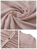 Femmes chemise à manches longues col en V boutons Crop Cardigan décontracté
