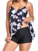Femmes deux pièces maillot de bain imprimé évasé maillots de bain maillots de bain confortables