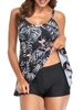 Femmes deux pièces maillot de bain imprimé évasé maillots de bain maillots de bain confortables