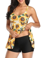 Femmes deux pièces maillot de bain imprimé évasé maillots de bain maillots de bain confortables