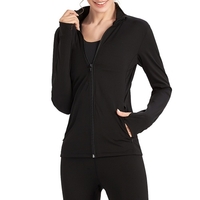 Femmes léger fermeture éclair complète piste de course vestes d