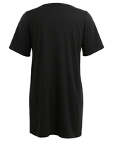 Femmes Mini-robe à lacets creux évasé V manches courtes T-shirt à manches longues Plus Size Casual Dress Vestidos