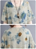 Femmes robe ample avec poches Vintage imprimé à manches courtes décontracté vacances plage robe