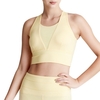 Femmes soutien-gorge de sport col en U maille épissage Racer dos haut court respirant gilet à séchage rapide Yoga Fitness sous-vêtements