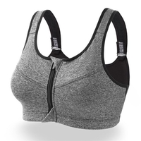 Femmes Soutien-Gorge De Sport Zip Avant Évacuant L