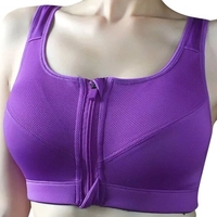 Femmes Soutien-Gorge De Sport Zip Avant Évacuant L