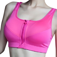 Femmes Soutien-Gorge De Sport Zip Avant Évacuant L
