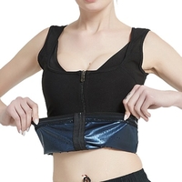 Femmes taille formateur gilet fermeture éclair gilet d