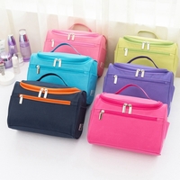 Femmes Voyage Maquillage Sac Multifonction Cosmétique Sacs Polyester Mode Étanche De Stockage Trousse de Toilette Organisateur Hommes (bleu marine)