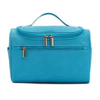 Femmes Voyage Maquillage Sac Multifonction Cosmétique Sacs Polyester Mode Étanche De Stockage Trousse de Toilette Organisateur Hommes (bleu marine)