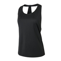 Femmes Workout Tank-Top Mesh Quick Dry Stretch Loose Running Exercise Gym Yoga Tops Chemises de sport