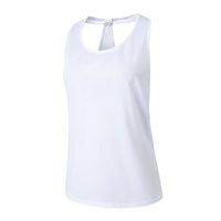 Femmes Workout Tank-Top Mesh Quick Dry Stretch Loose Running Exercise Gym Yoga Tops Chemises de sport