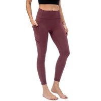 Femmes Yoga avec poches large ceinture d