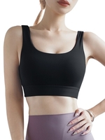 Femmes Yoga Bra Sports U Neck Workout Jogging Wirefree Casual Débardeurs