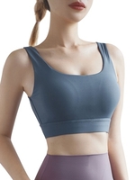 Femmes Yoga Bra Sports U Neck Workout Jogging Wirefree Casual Débardeurs