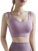 Femmes Yoga Bra Sports U Neck Workout Jogging Wirefree Casual Débardeurs