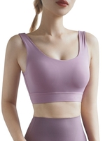 Femmes Yoga Bra Sports U Neck Workout Jogging Wirefree Casual Débardeurs