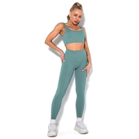 Femmes Yoga Costume Sportswear Tenues Super Stretch Workout Survêtement Gym Sports Bra Taille Haute leggings Yoga Pantalon pour Gym Workout Running