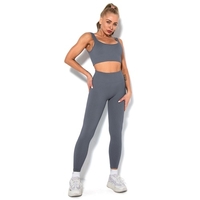 Femmes Yoga Costume Sportswear Tenues Super Stretch Workout Survêtement Gym Sports Bra Taille Haute leggings Yoga Pantalon pour Gym Workout Running