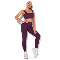Femmes Yoga Costume Sportswear Tenues Super Stretch Workout Survêtement Gym Sports Bra Taille Haute leggings Yoga Pantalon pour Gym Workout Running