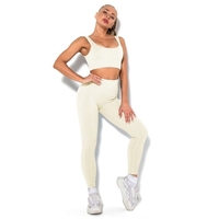 Femmes Yoga Costume Sportswear Tenues Super Stretch Workout Survêtement Gym Sports Bra Taille Haute leggings Yoga Pantalon pour Gym Workout Running