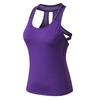 Femmes Yoga Gilet À Séchage Rapide Évider U Cou Extensible Respirant Moulante Running Gym Sportswear