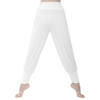 Femmes Yoga Sarouel Lâche Doux Modal Large Élastique Ceinture Extensible Danse Workout Jogger Pantalon Loungewear
