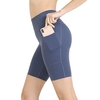 Femmes Yoga Shorts Sport Shorts Moulante Extensible Taille Haute Poche Running Workout Sport Shorts Pantalon